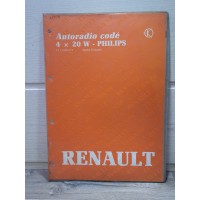 Renault Autoradio CD Philips 4x15w Radiosat 6000 - Manuel Atelier