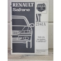 Renault Safrane Laguna - Manuel Atelier aide a la navigation CARMINAT 