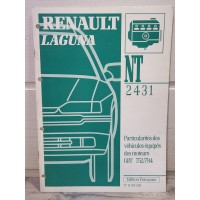 Renault Laguna - Manuel Particularites moteur G8T 792 - NT2625 - 1996