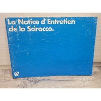 VW Scirocco - 1981 - Manuel Notice Entretien Utilisation 