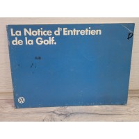 VW Golf - 1980 - Manuel Notice Entretien