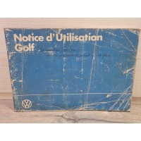 VW Golf - 1982 - Manuel Notice Entretien