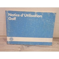 VW Golf - 1984 - Manuel Notice Entretien
