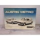 Austin Metro 1.0 et 1.3 - 1984 - Manuel Utilisation et Entretien