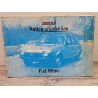 Fiat Ritmo Diesel - 1981 - Manuel Notice Entretien
