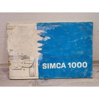 Simca 1000 LS GL GLS Special Rallye - 1971 - Notice Manuel Utilisation