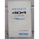 Peugeot 404 Diesel XD88 - pompe RotoDiesel - 1973 - Manuel Notice Entretien 1857