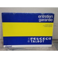 Peugeot Talbot Essence - Carnet Entretien et Garantie Vierge - 1983 - 007150 - G51775580