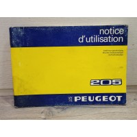 Peugeot 205 - 07/1983 - Manuel Notice Utilisation DAV3049