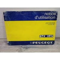 Peugeot 205 - 07/1983 - Manuel Notice Utilisation DAV3049