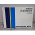 Peugeot 205 - 08/1984 - Manuel Notice Utilisation DAV3278