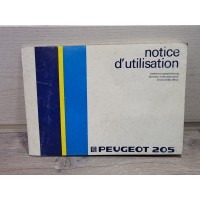 Peugeot 205 - 08/1984 - Manuel Notice Utilisation DAV3278