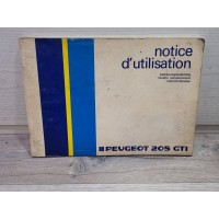 Peugeot 205 - 02/1986 - Manuel Notice Utilisation DAV3384