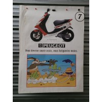 affiche Poster Publicité d'époque "Peugeot Scooter" 60x80cm