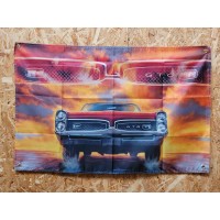 Drapeau "GTO" Vintage 60x90cm - Idéal Déco Garage Loft ou autre