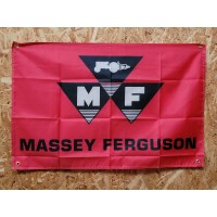 Drapeau "Massey Ferguson" Vintage 60x90cm - Idéal Déco Garage Loft ou autre