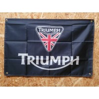 Drapeau "Triumph" Vintage 60x90cm - Idéal Déco Garage Loft ou autre