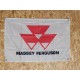 Drapeau "Massey Ferguson Blanc" Vintage 60x90cm - Idéal Déco Garage Loft ou autre