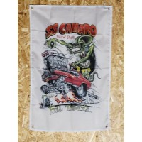 Drapeau "Rat Fink N°7" Vintage 60x90cm - Idéal Déco Garage Loft ou autre