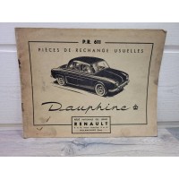 Renault Dauphine R1090 - PR611 1956 - Catalogue piece detachees PR611