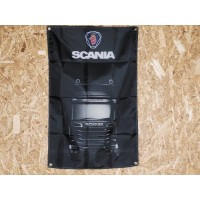 Drapeau "SCANIA"  Vintage 60x90cm - Idéal Déco Garage Loft ou autre