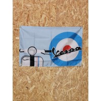 Drapeau "VESPA" Vintage 60x90cm - Idéal Déco Garage Loft ou autre