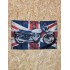 Drapeau "Moto BSA" Vintage 60x90cm - Idéal Déco Garage Loft ou autre