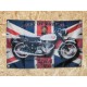 Drapeau "Moto BSA" Vintage 60x90cm - Idéal Déco Garage Loft ou autre