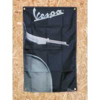 Drapeau "VESPA" Vintage 60x90cm - Idéal Déco Garage Loft ou autre