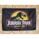 Drapeau "Jurassic Park" Vintage 60x90cm - Idéal Déco Garage Loft ou autre