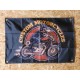 Drapeau "Custom Motorcycles"  Vintage 60x90cm - Idéal Déco Garage Loft ou autre