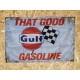 Drapeau "GULF"  Vintage 60x90cm - Idéal Déco Garage Loft ou autre