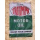 Drapeau "TRIUMPH Motor Oil"  Vintage 60x90cm - Idéal Déco Garage Loft ou autre