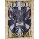 Drapeau "TIKI BAR Cocktails"  Vintage 60x90cm - Idéal Déco Garage Loft ou autre