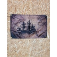 Drapeau "Voilier 1" Vintage 60x90cm - Idéal Déco Garage Loft ou autre