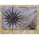 Drapeau "Voilier Boussole N°3" Vintage 60x90cm - Idéal Déco Garage Loft ou autre