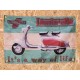 Drapeau "Lambretta innocenti" Vintage 60x90cm - Idéal Déco Garage Loft ou autre