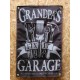 Drapeau "Grandpa's Garage" Vintage 60x90cm - Idéal Déco Garage Loft ou autre