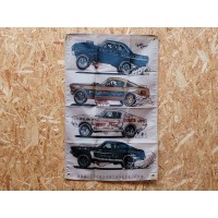 Drapeau "Ford US dragster" Vintage 60x90cm - Idéal Déco Garage Loft ou autre