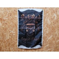 Drapeau "Rat Rod Speed Shop" Vintage 60x90cm - Idéal Déco Garage Loft ou autre