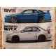 Drapeau "NSX Supra Skyline Impreza" Vintage 60x90cm - Idéal Déco Garage Loft ou autre