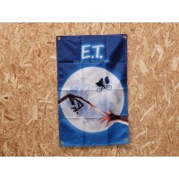 Drapeau "ET L'Extraterrestre"  Vintage 60x90cm - Idéal Déco Garage Loft ou autre