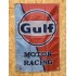 Drapeau "Gulf Motor Racing" Vintage 60x90cm - Idéal Déco Garage Loft ou autre