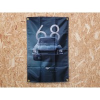 Drapeau "1968 Bullit Mustang" Vintage 60x90cm - Idéal Déco Garage Loft ou autre