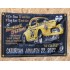 Drapeau "Mooneyes Speedway Car Show"  Vintage 60x90cm - Idéal Déco Garage Loft ou autre