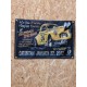 Drapeau "Mooneyes Speedway Car Show"  Vintage 60x90cm - Idéal Déco Garage Loft ou autre