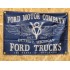 Drapeau "Ford Truck V8" Vintage 60x90cm - Idéal Déco Garage Loft ou autre