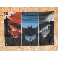 Drapeau "Batman" Vintage 60x90cm - Idéal Déco Garage Loft ou autre