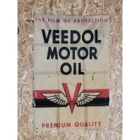 Drapeau "Veedol Motor Oil" Vintage 60x90cm - Idéal Déco Garage Loft ou autre