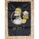 Drapeau "Simpson" Vintage 60x90cm - Idéal Déco Garage Loft ou autre